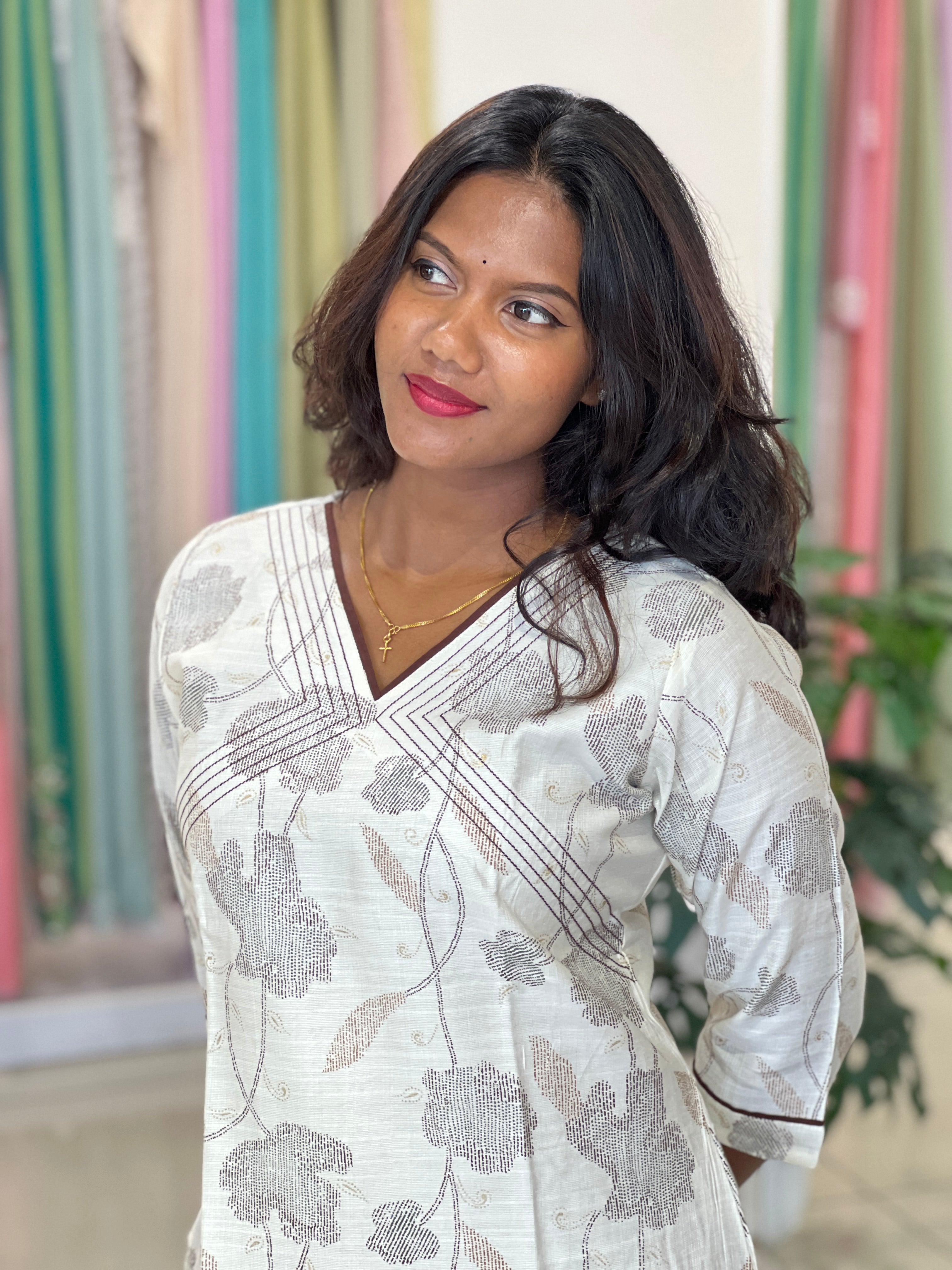 Printed Pattern Cotton Kurta Set | MSN214