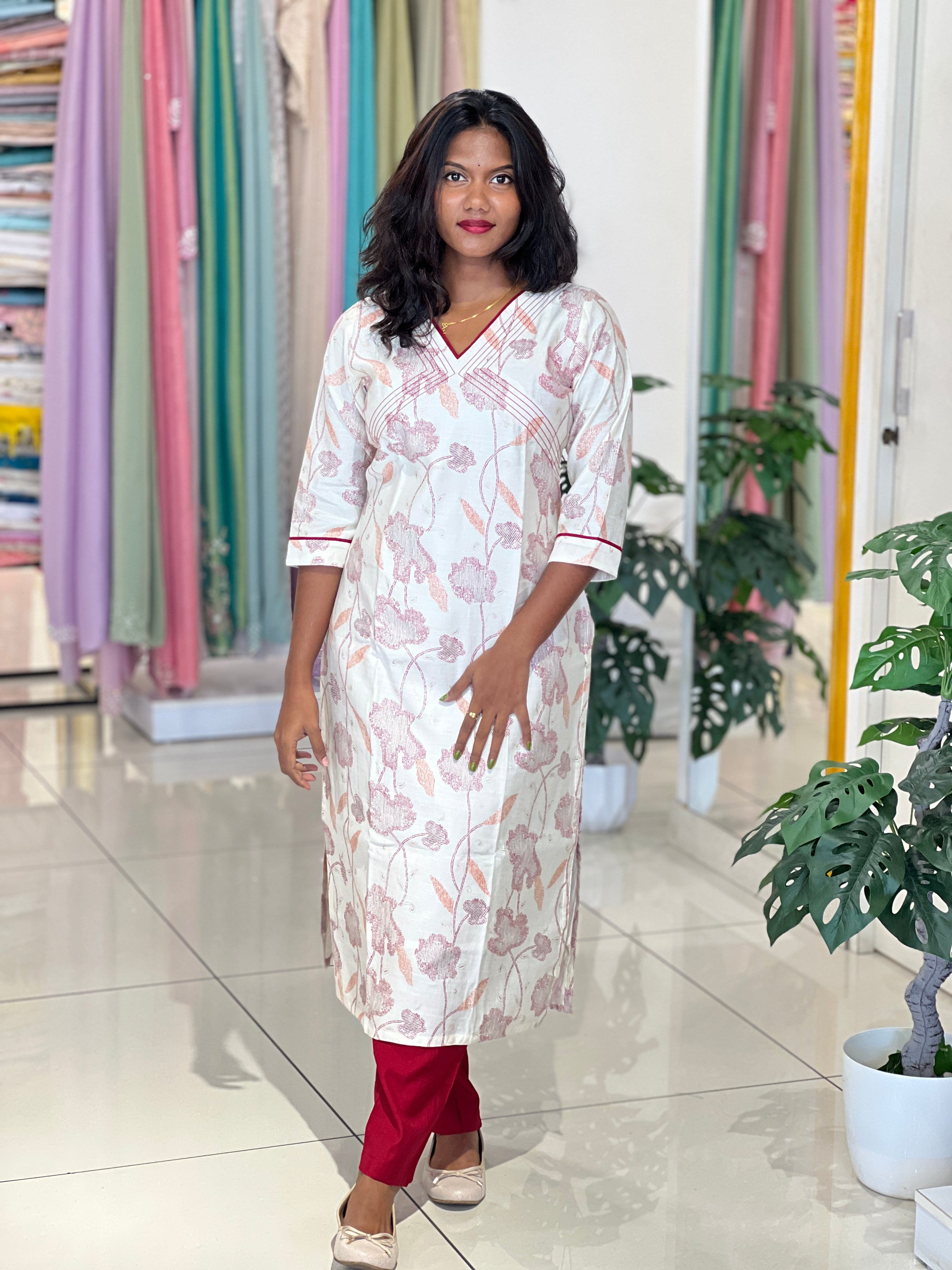 Printed Pattern Cotton Kurta Set | MSN215