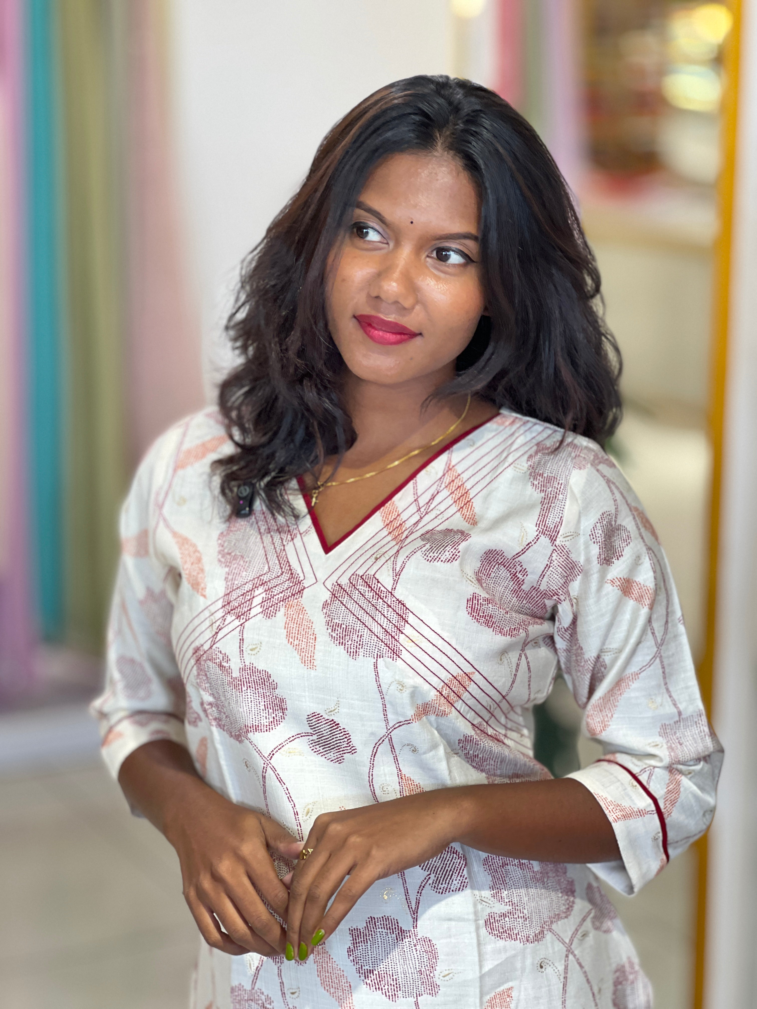 Printed Pattern Cotton Kurta Set | MSN215