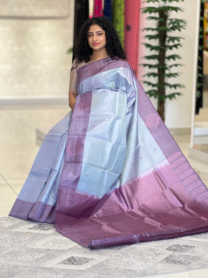 Pink Zari Weaving Soft Silk Saree | SMS235