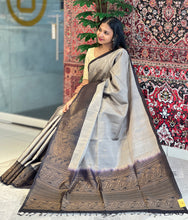 Golden Zari Weaved Soft Silk Saree | KG109
