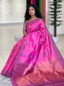 Thread & Zari Weaving Soft Silk Saree | SMS246