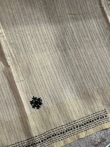 Hand Kantha Embroidery  Geecha Tussar Saree | BLD1154