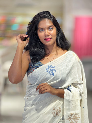 Butta Weaving Jamdani Saree | SSN226