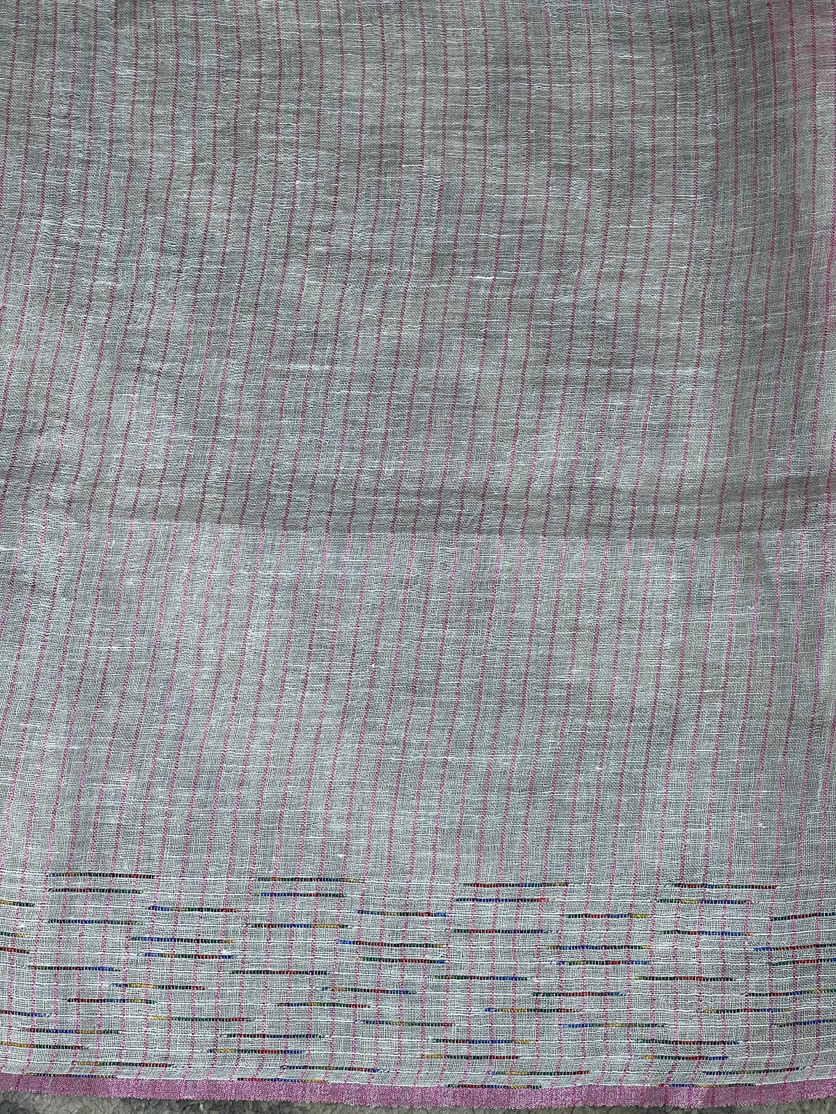Multi Colour Thread Woven Semi Linen Saree | AHD1999