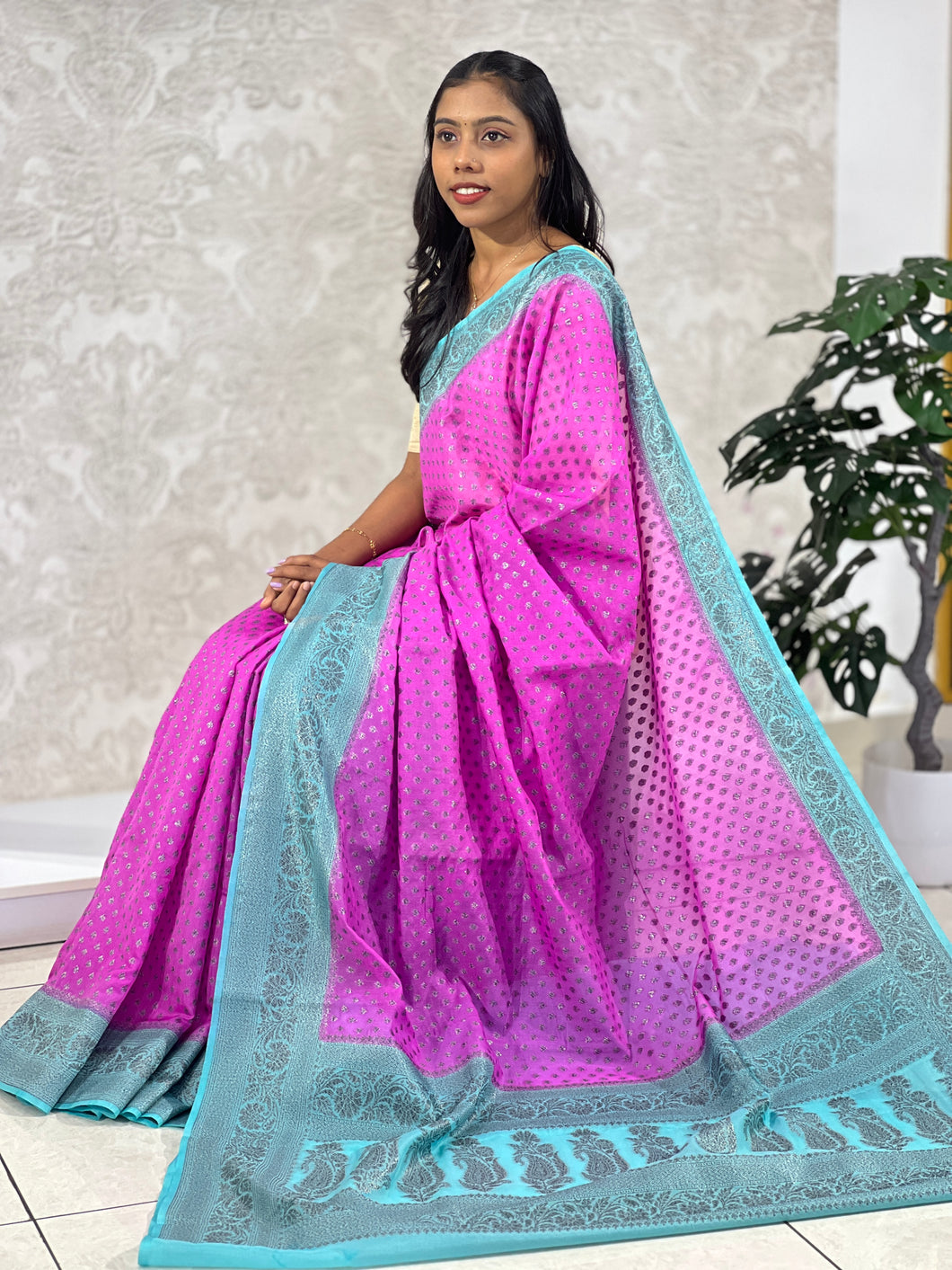 Banarasi Pattern  Semi Siik  Saree | JCL633