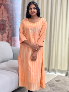 Stripe Patterned Cotton Kurta | SV103