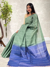 Kantha Weaved Bhagalpuri Linen Saree | DLS241