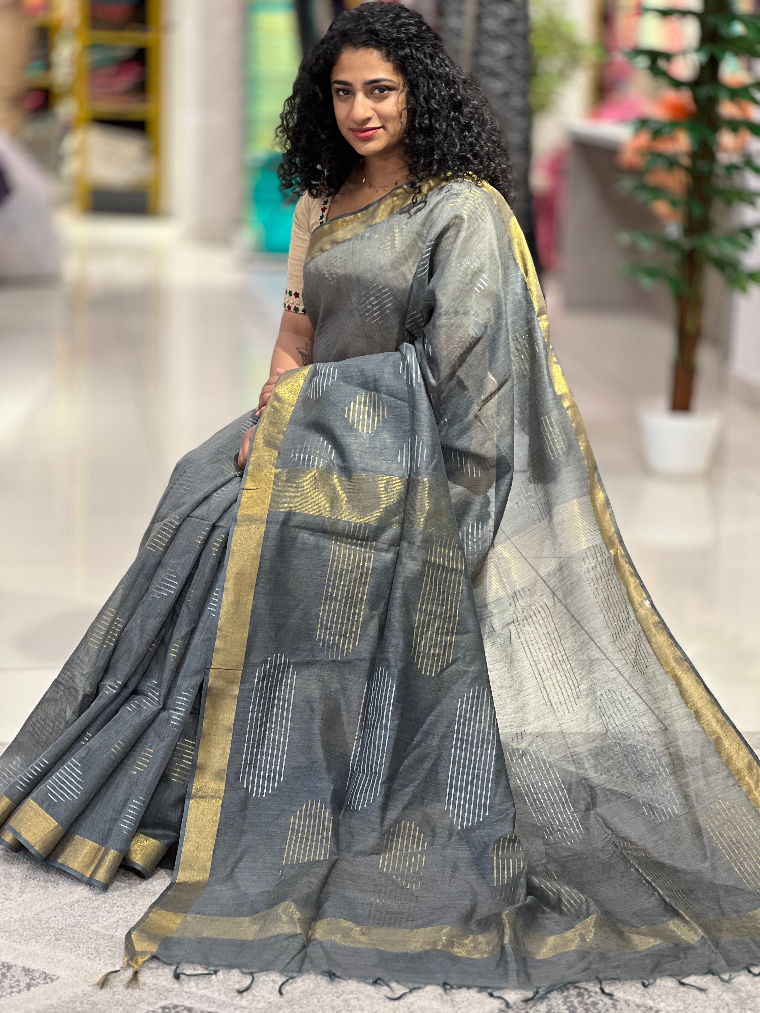 Zari Woven Basbara Silk Saree | MRD263