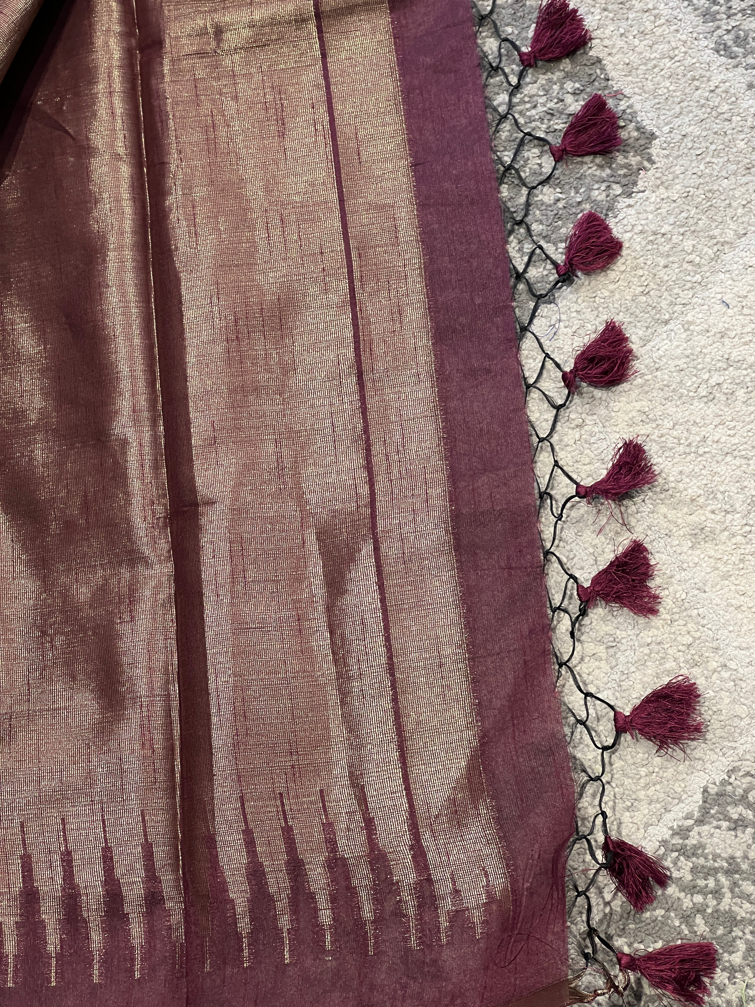 Zari Woven Brocade Patterned Semi Silk Saree | YNG553