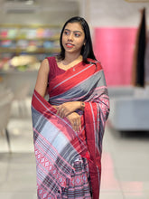 Thread Weaved Geometric Patterned Cotton Saree (Without Blouse) | RP578