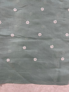 Point Embroidered Dola Silk Saree | SUN146