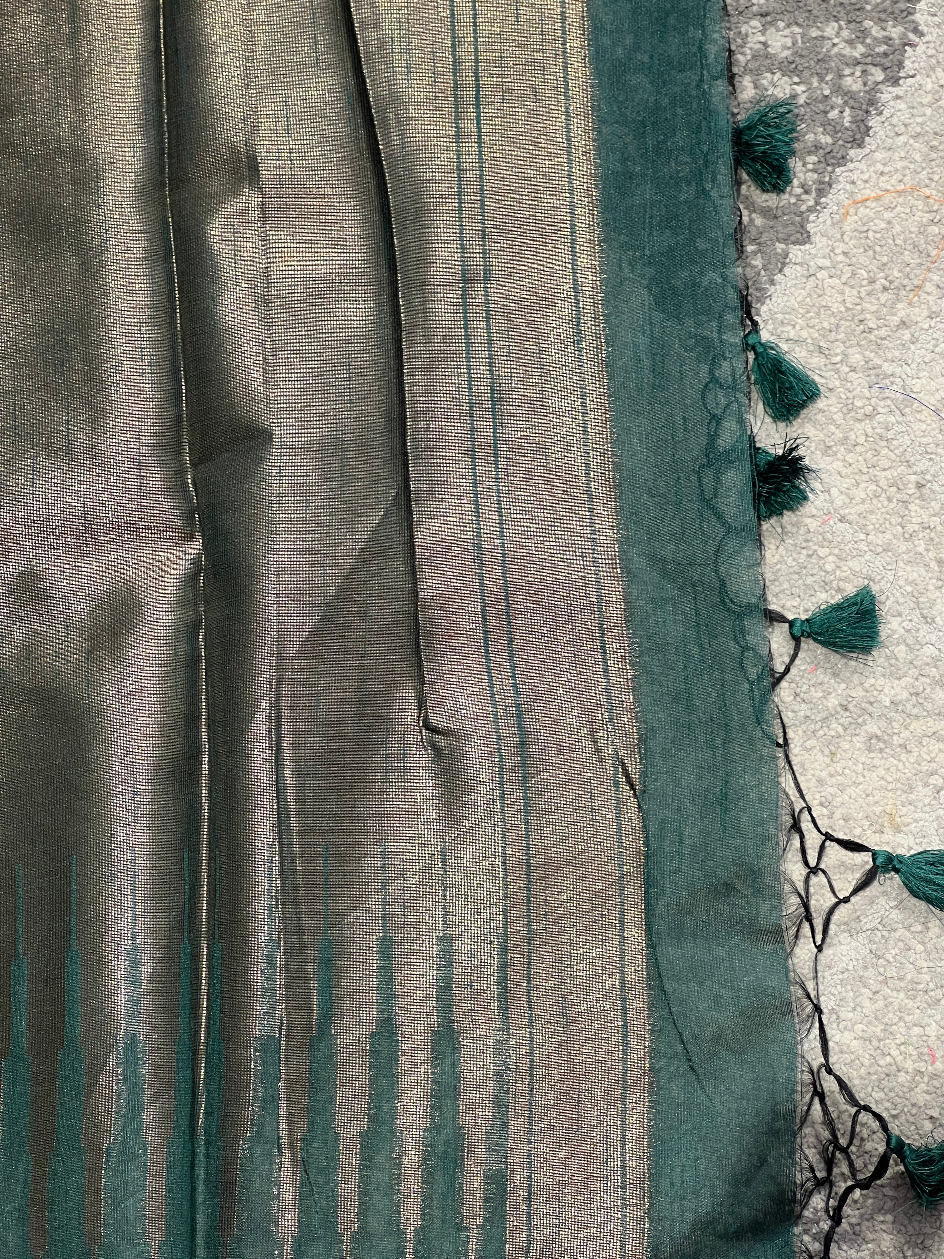 Zari Woven Brocade Patterned Semi Silk Saree | YNG554