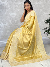 Point Embroidered Dola Silk Saree | SUN147