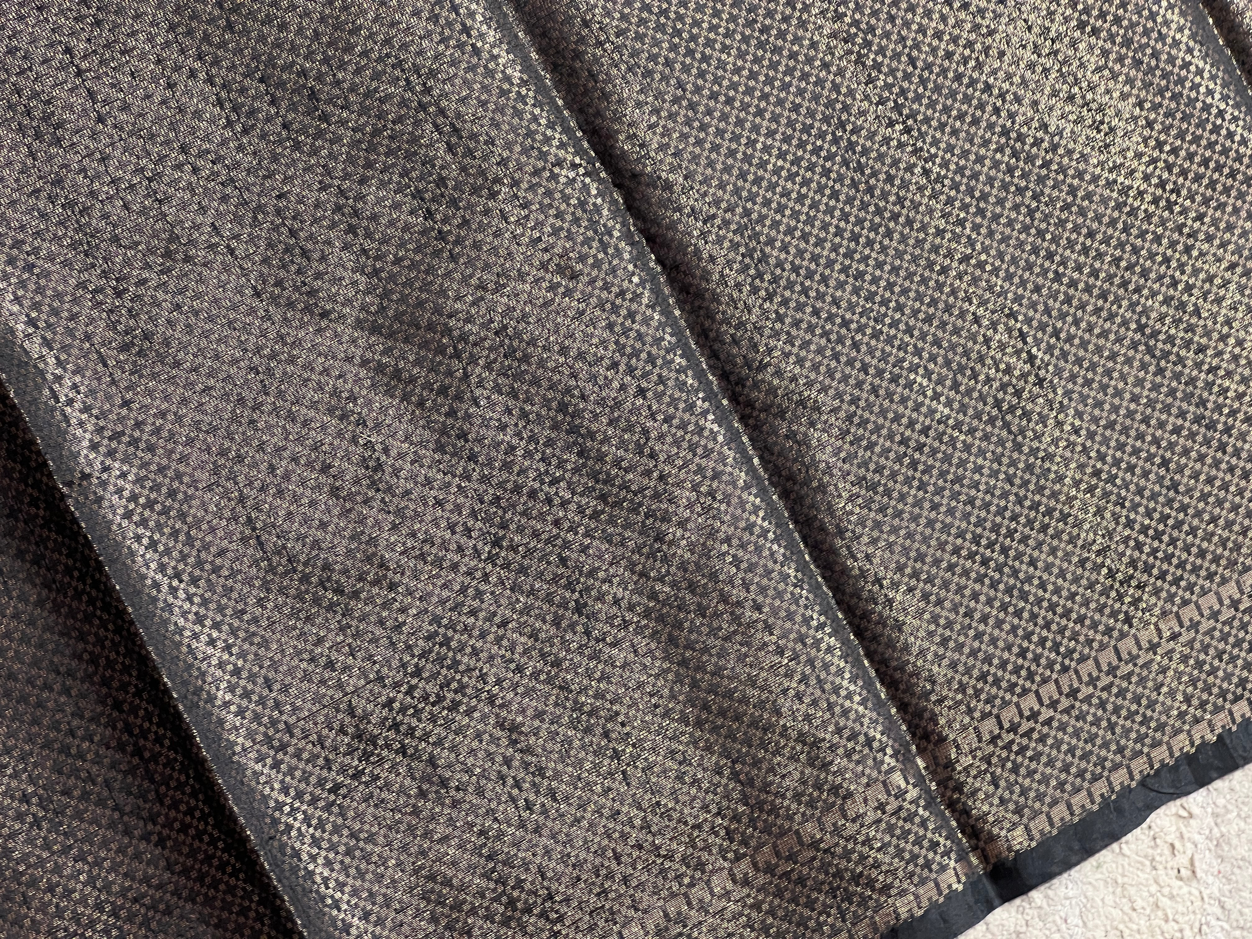 Zari Woven Brocade Patterned Semi Silk Saree | YNG551