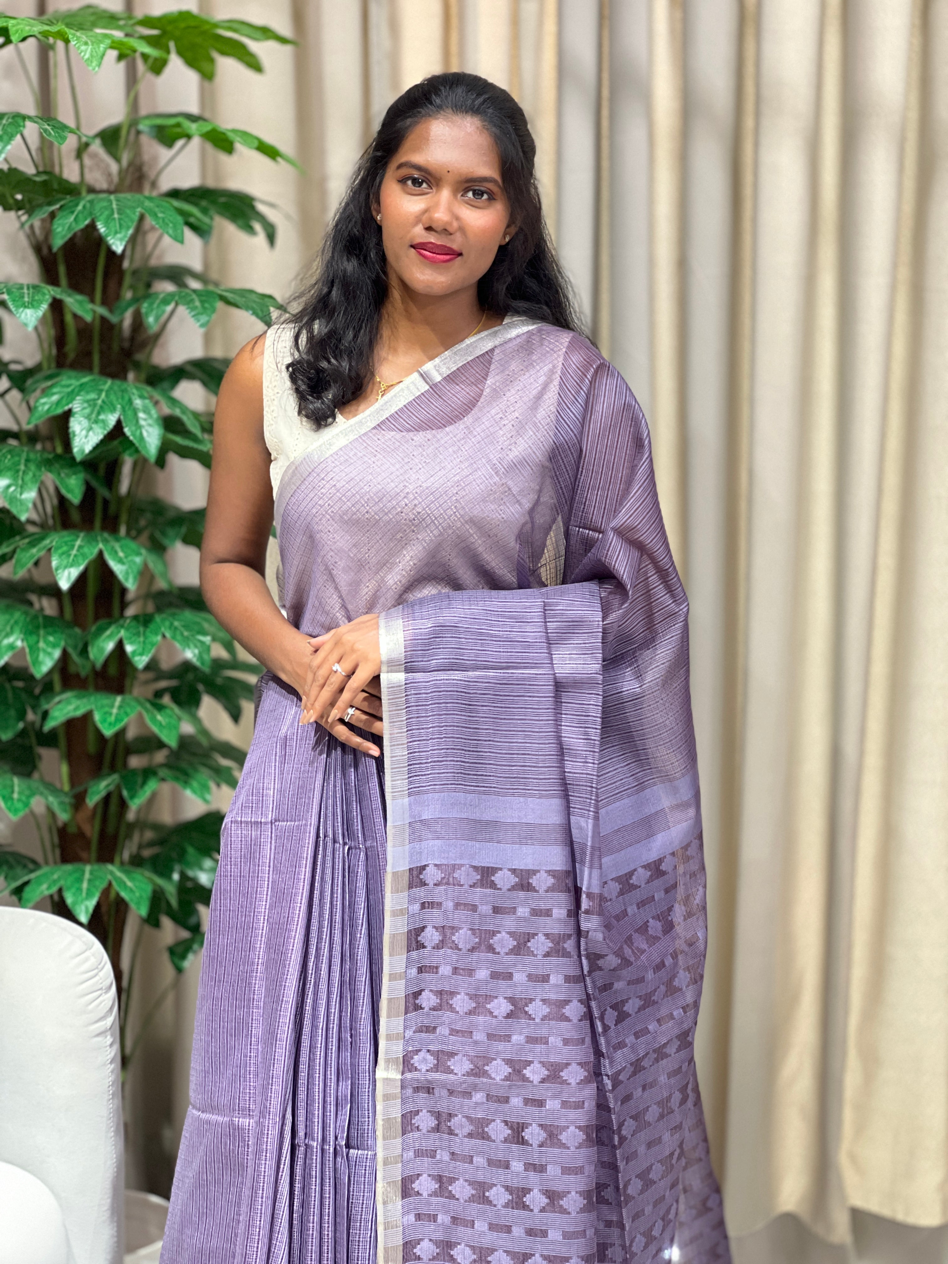 Bhagalpuri Woven Semi Tussar Saree | PF1223