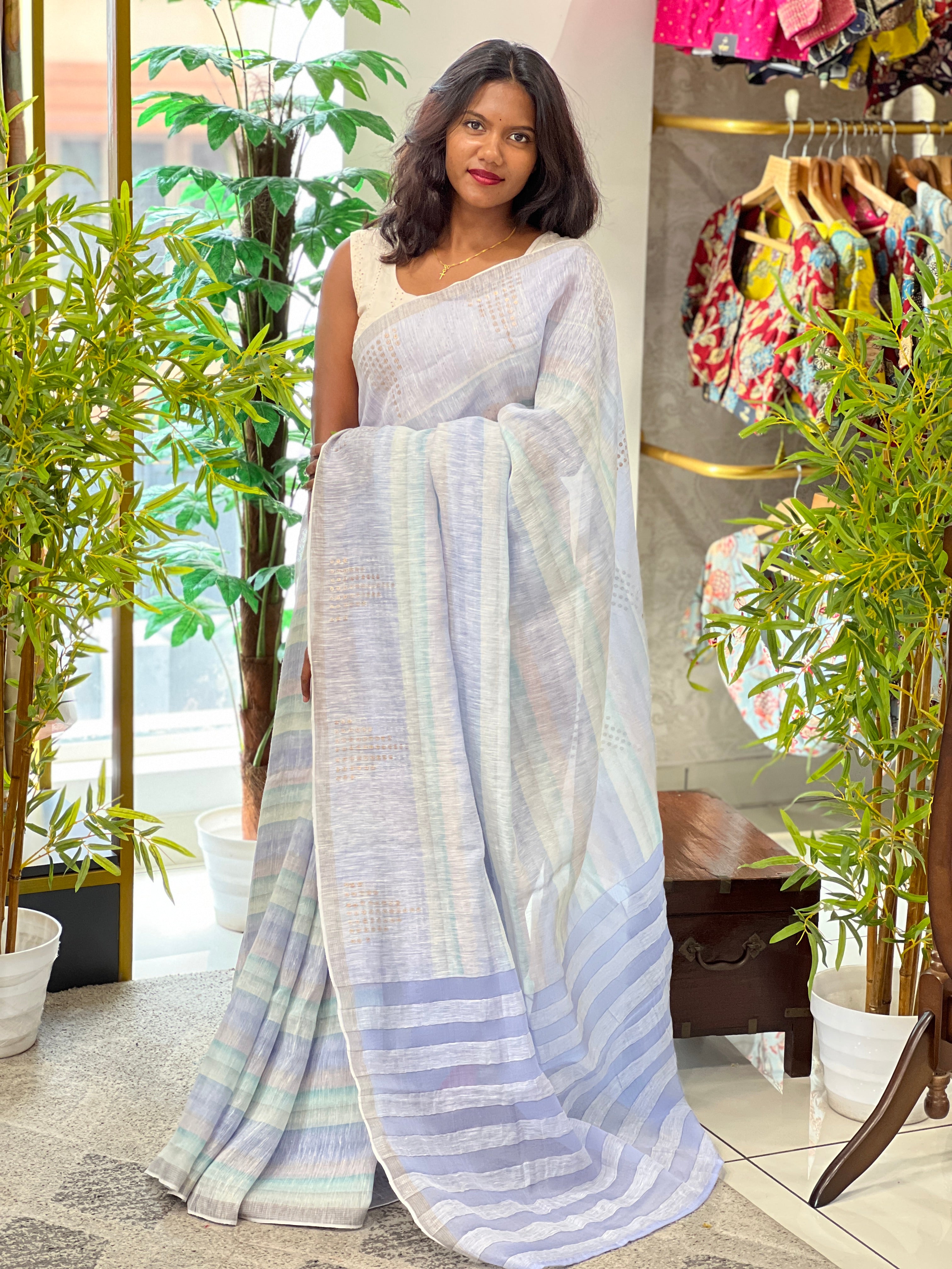 Digital Printed Pure Tussar Saree | RGD752