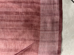 Embroidery Detailed Semi Tussar Saree | SUN174