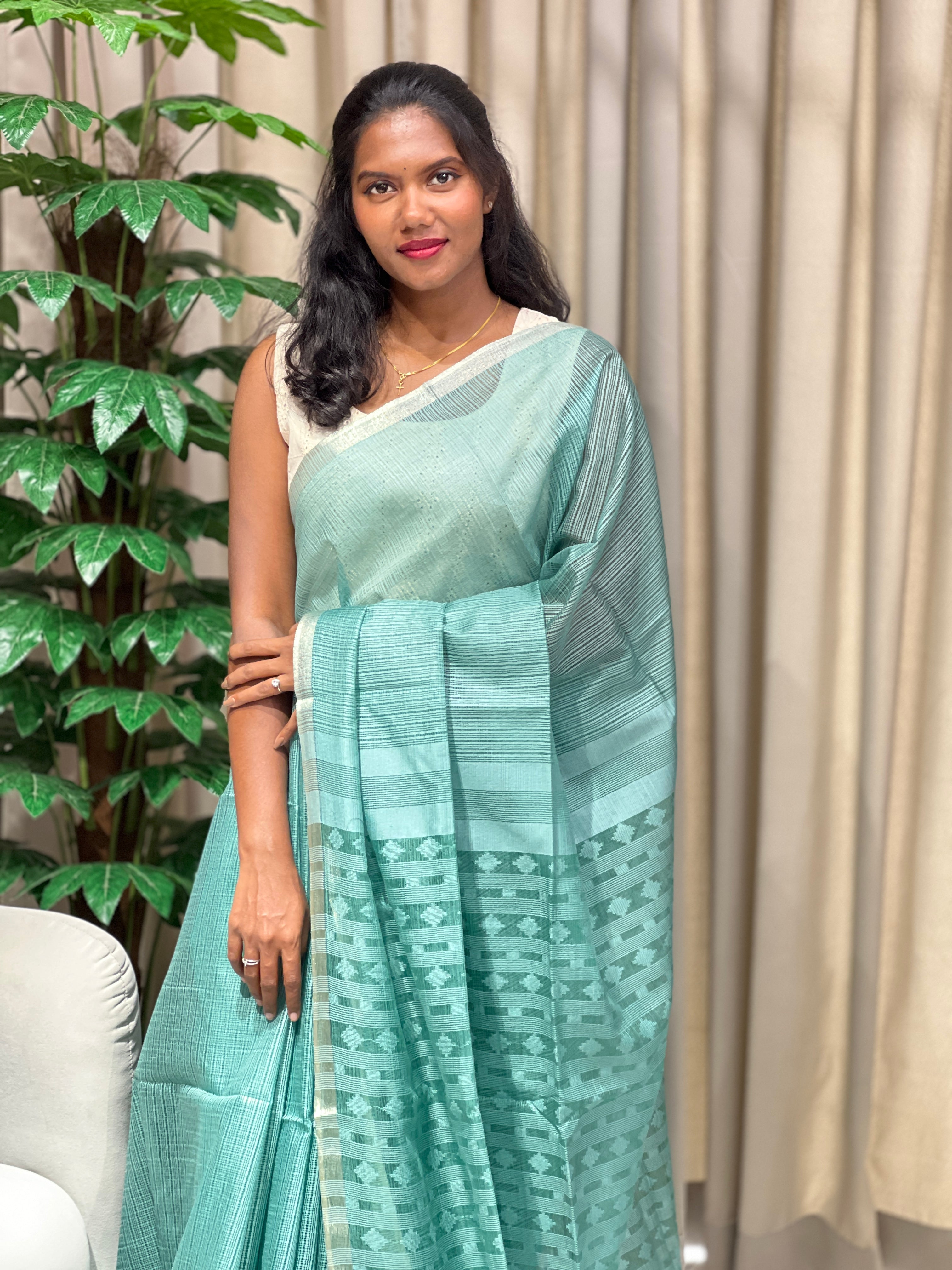 Bhagalpuri Woven Semi Tussar Saree | PF1228