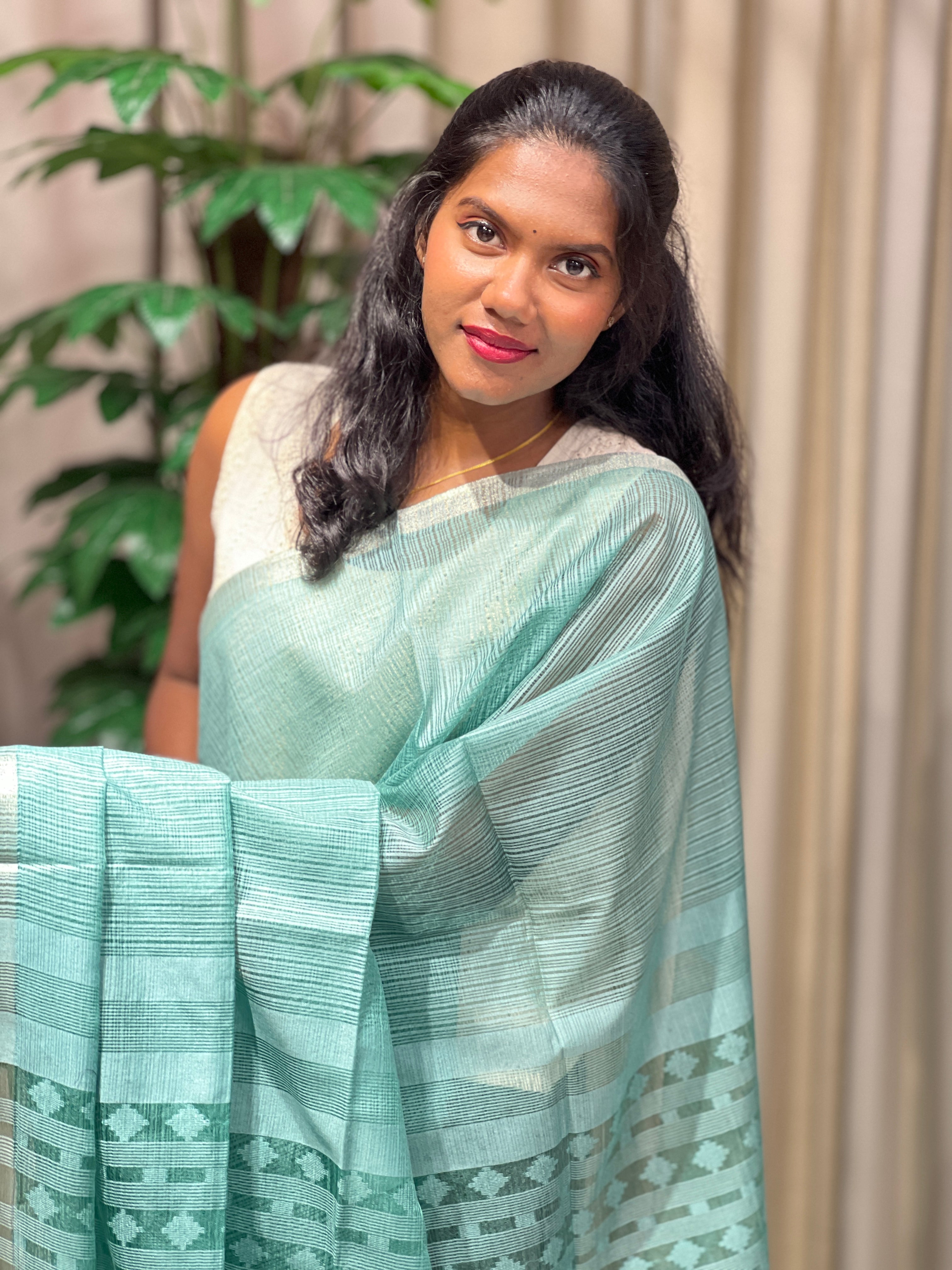 Bhagalpuri Woven Semi Tussar Saree | PF1228