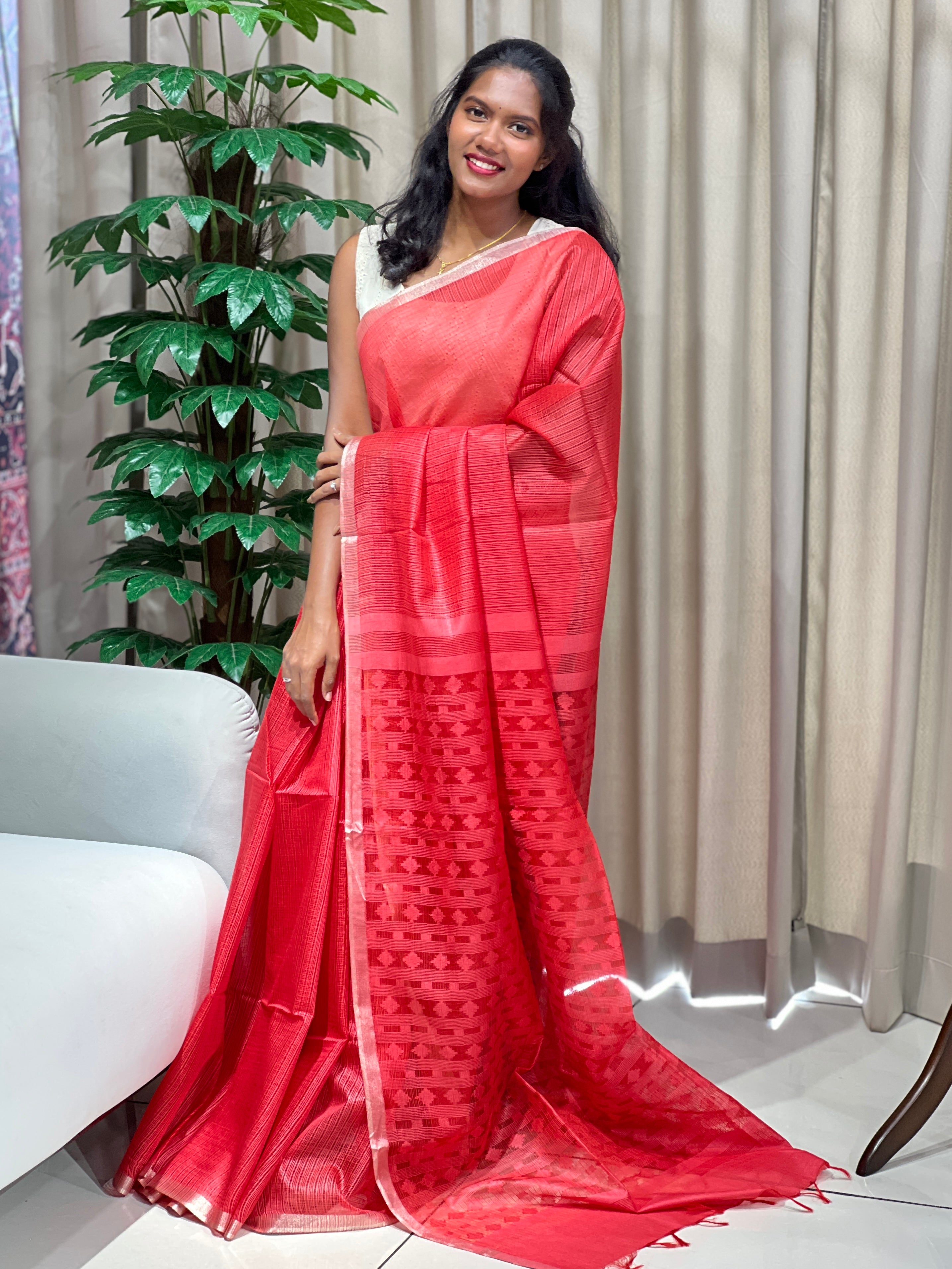 Bhagalpuri Woven Semi Tussar Saree | PF1234