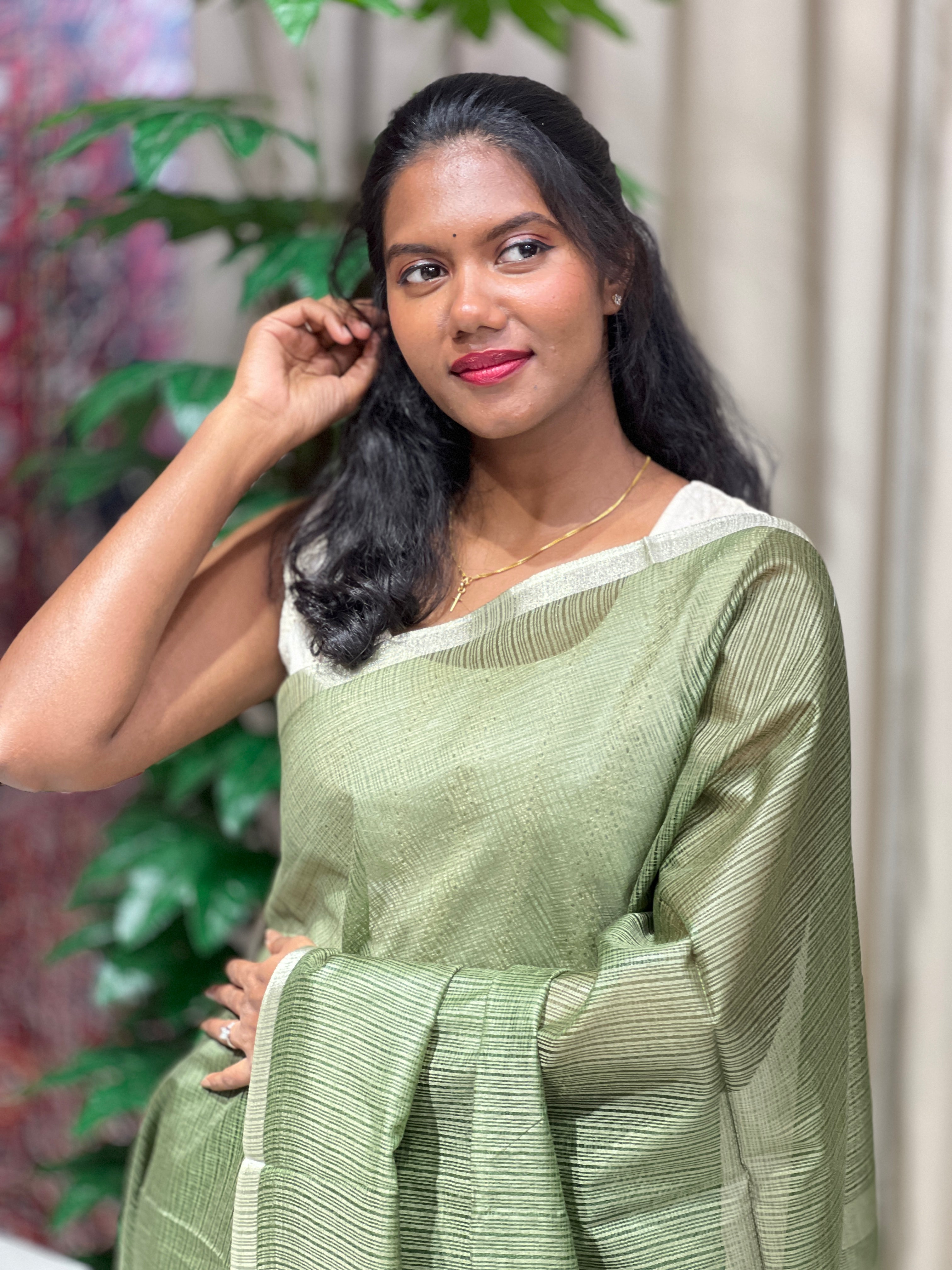 Bhagalpuri Woven Semi Tussar Saree | PF1236