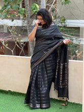 Antique And Silver Zari Weaving Silk Cotton Saree | YNG240