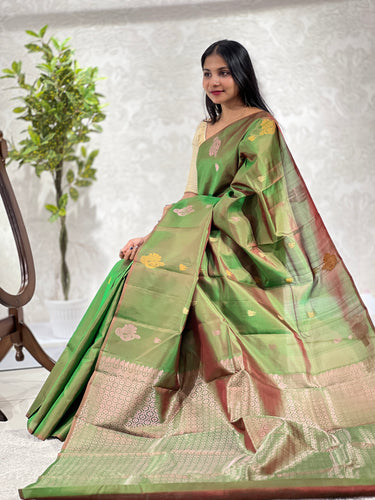 Thread Woven Soft Silk Saree | SMS185