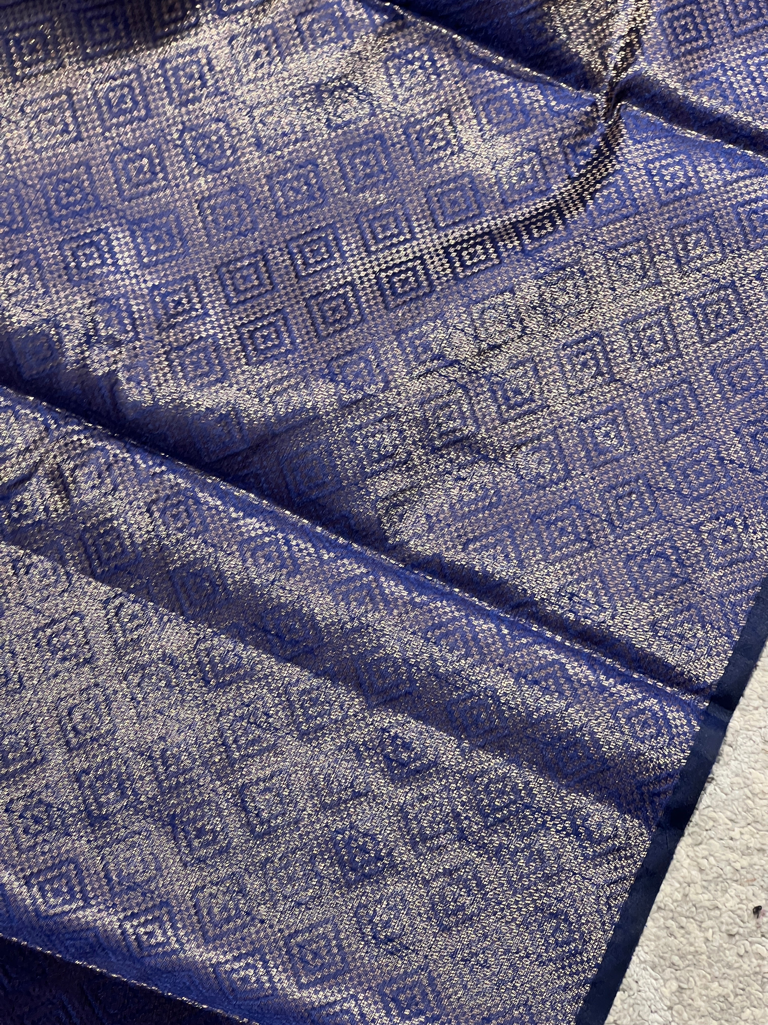Zari Woven Brocade Patterned Semi Silk Saree | YNG557