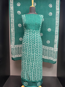 Batik Inspired Print Patterned Georgette Salwar Set | SW2250