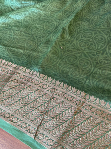 Geometrical Printed Chanderi Saree | RGD199