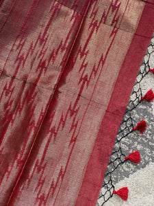 Zari Woven Brocade Patterned Semi Silk Saree | YNG558