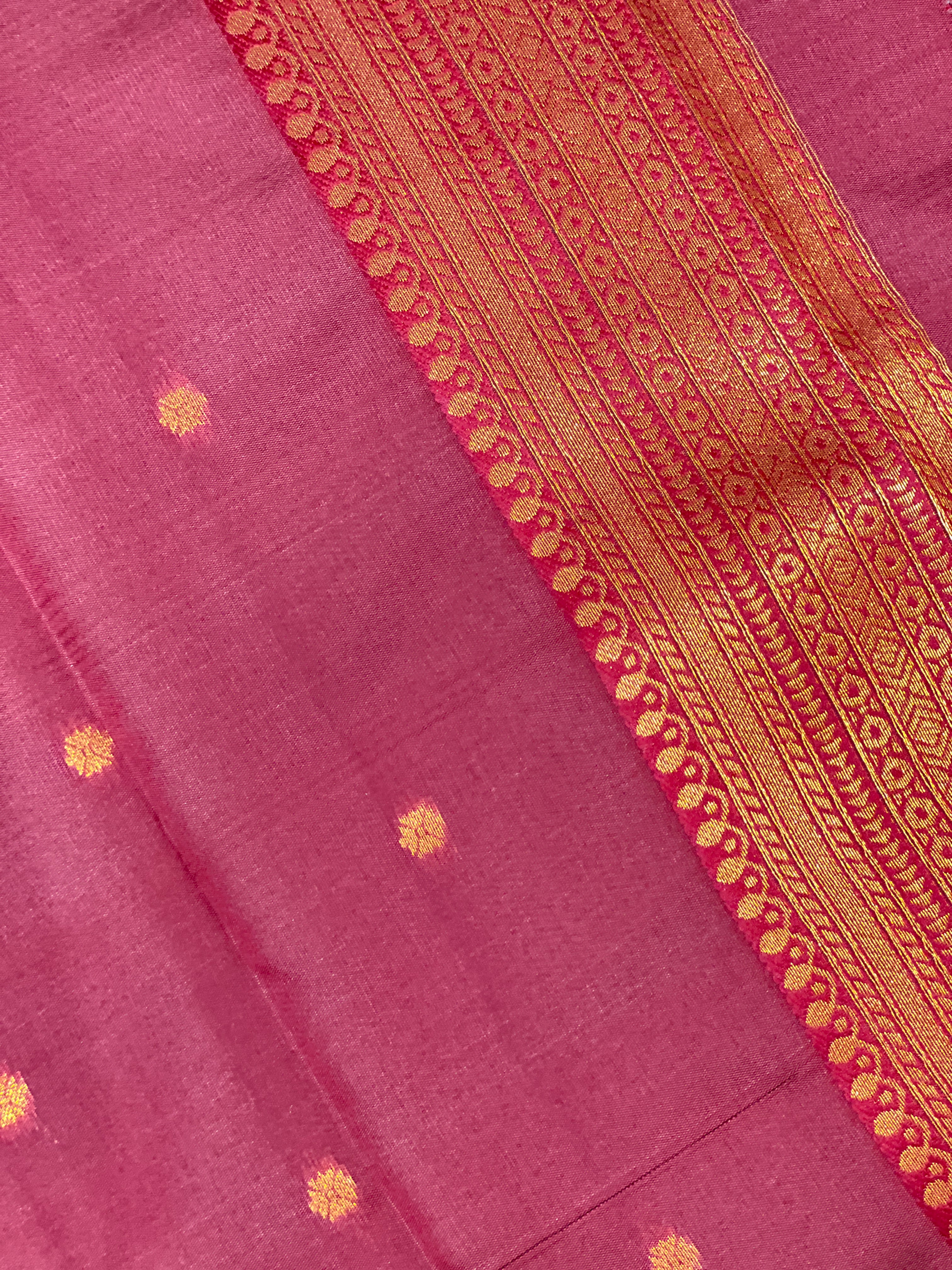 Traditional Zari Woven Brocade Patterned Semi Silk Saree | KAC193