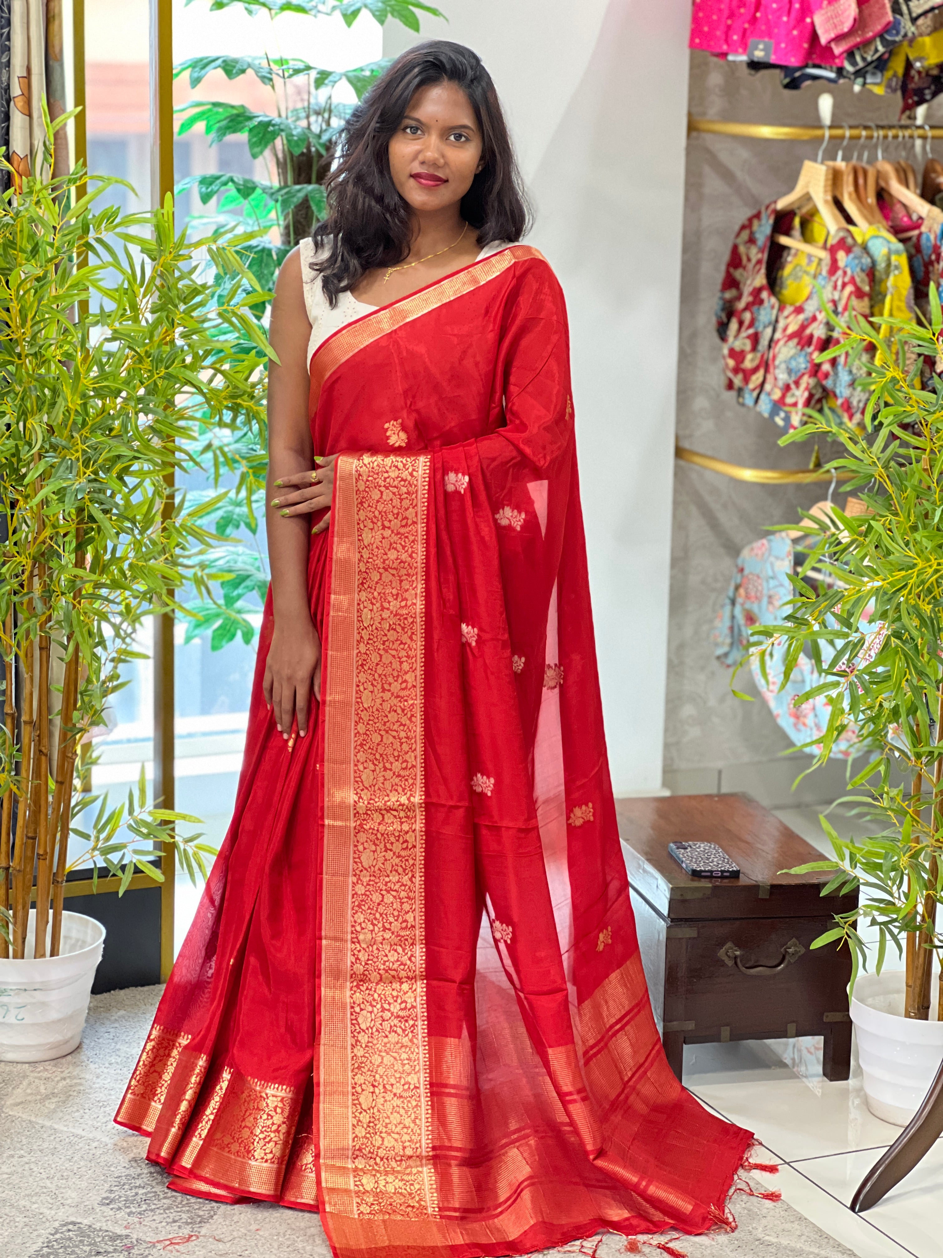Banarasi Weaved Semi Silk Saree | NN413