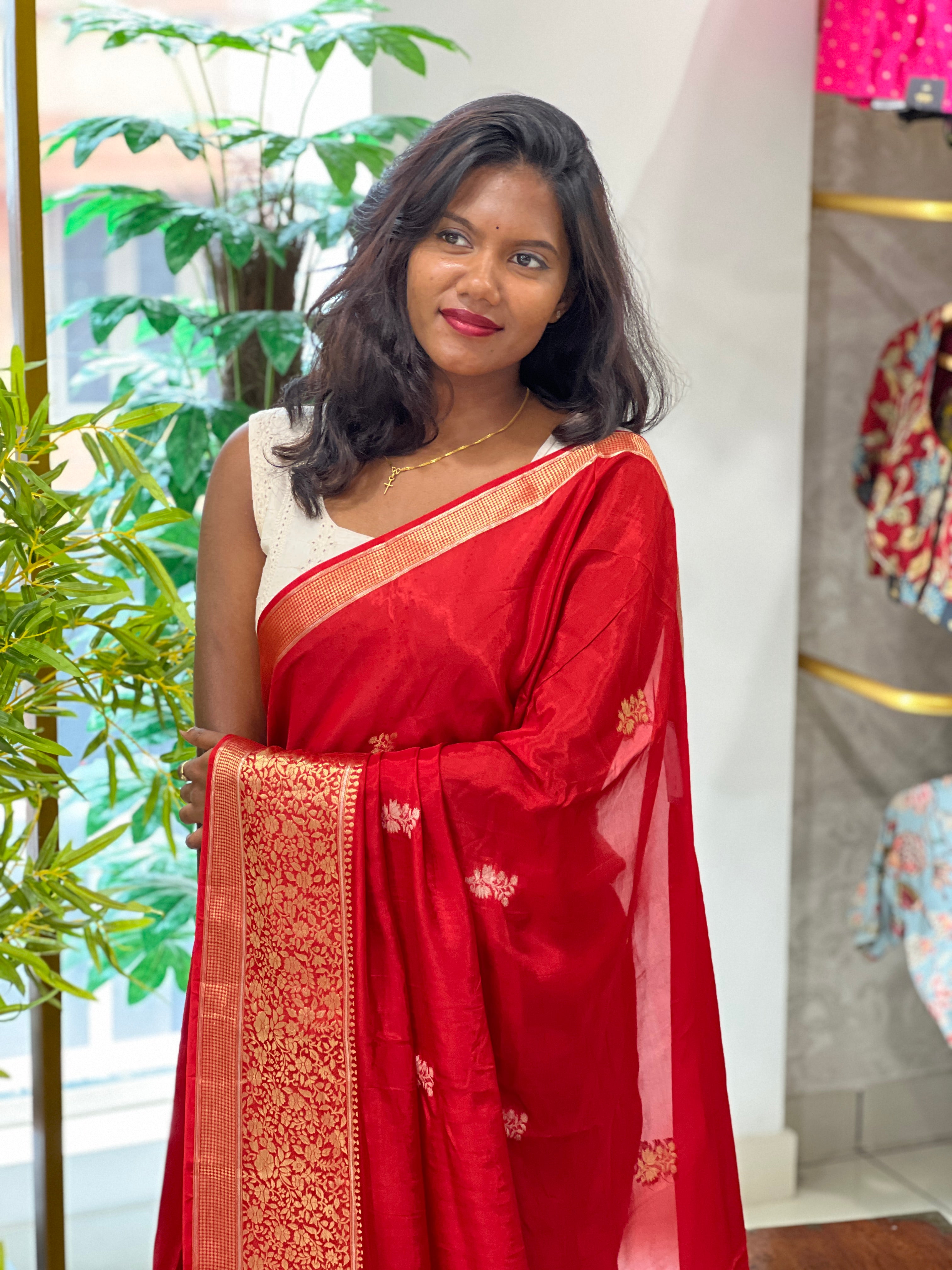 Banarasi Weaved Semi Silk Saree | NN413