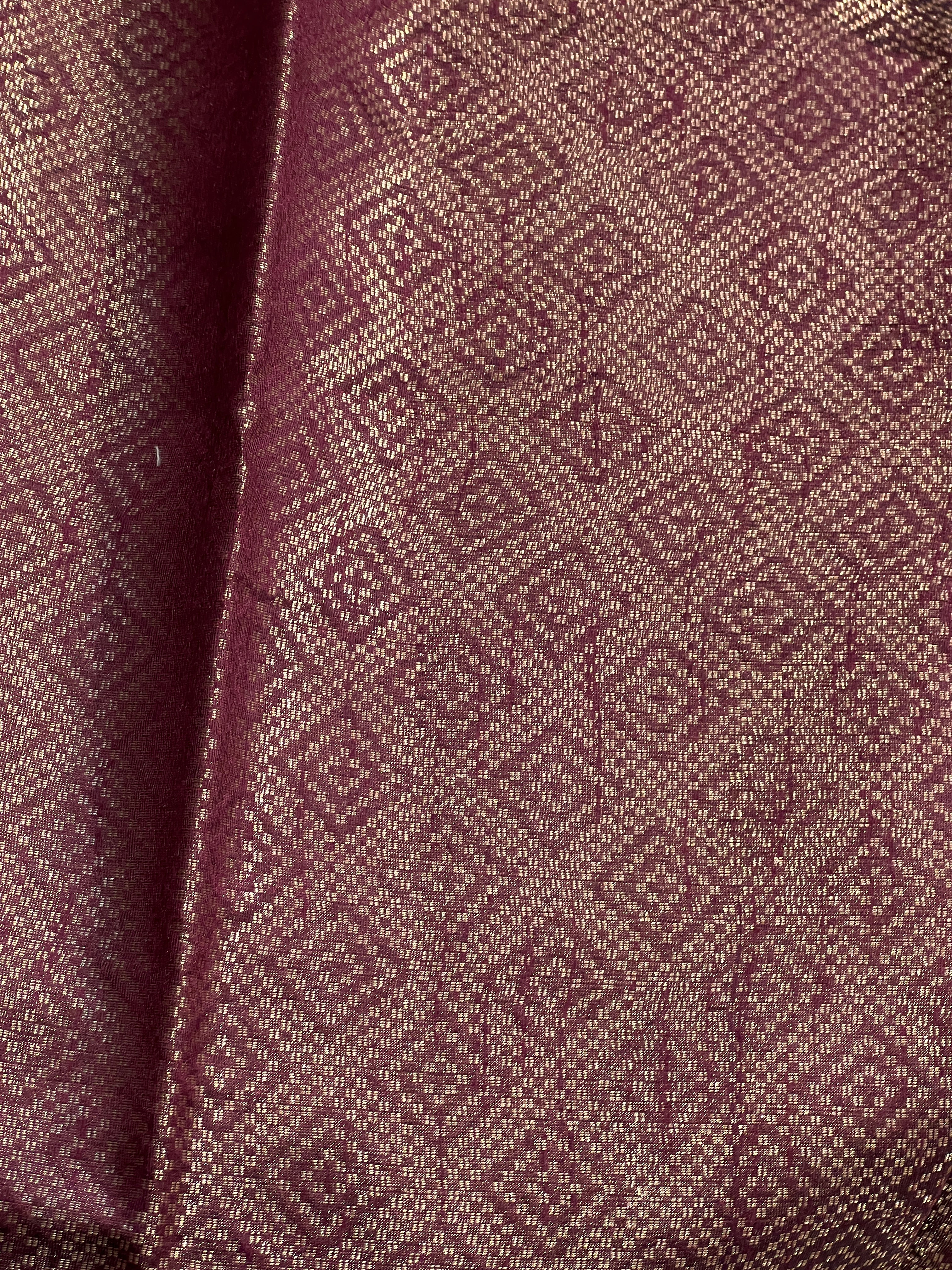 Zari Woven Brocade Patterned Semi Silk Saree | YNG555