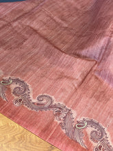 Floral Printed Tussar Finish Saree | GMS154