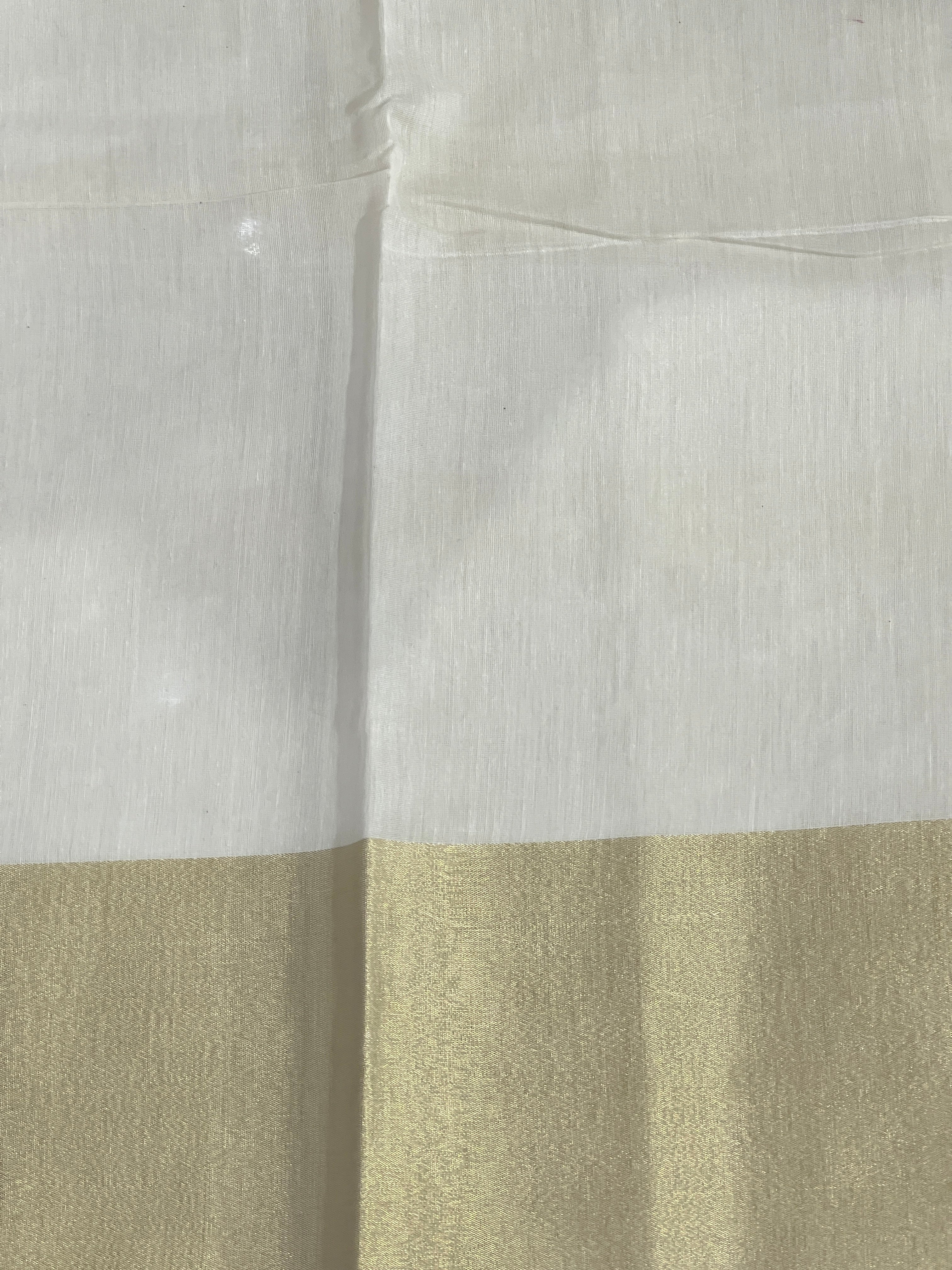 Zari Woven Floral Butta Detailed Chanderi Saree | KSS115