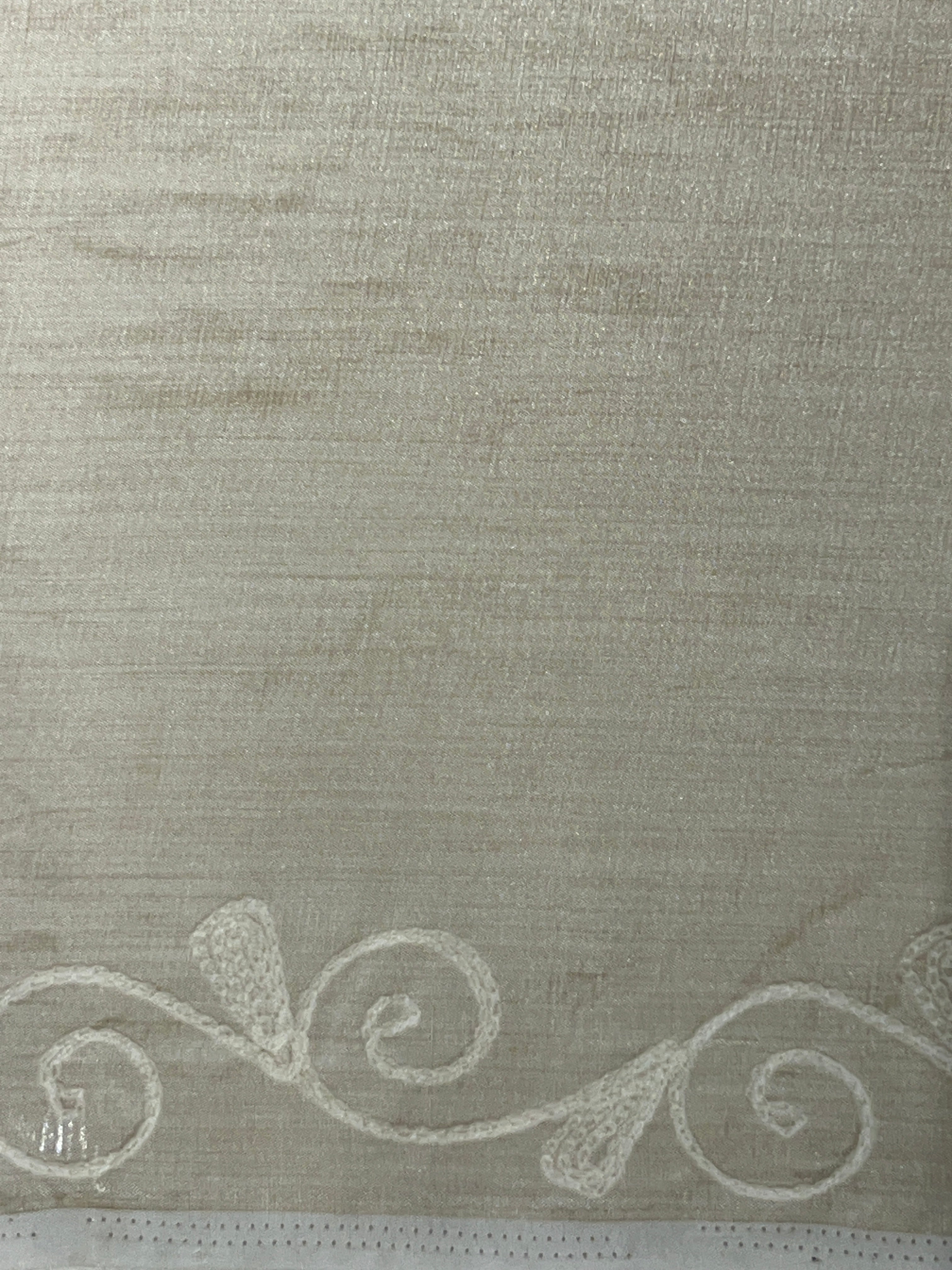 Embroidery Detailed Semi Tussar Saree | PF1238