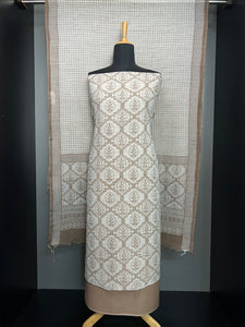Digital Print Detailed Linen Salwar Set | HE110