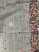 Floral Embroidery With Cut Work Detailed Silky Kota Saree | BLD1170