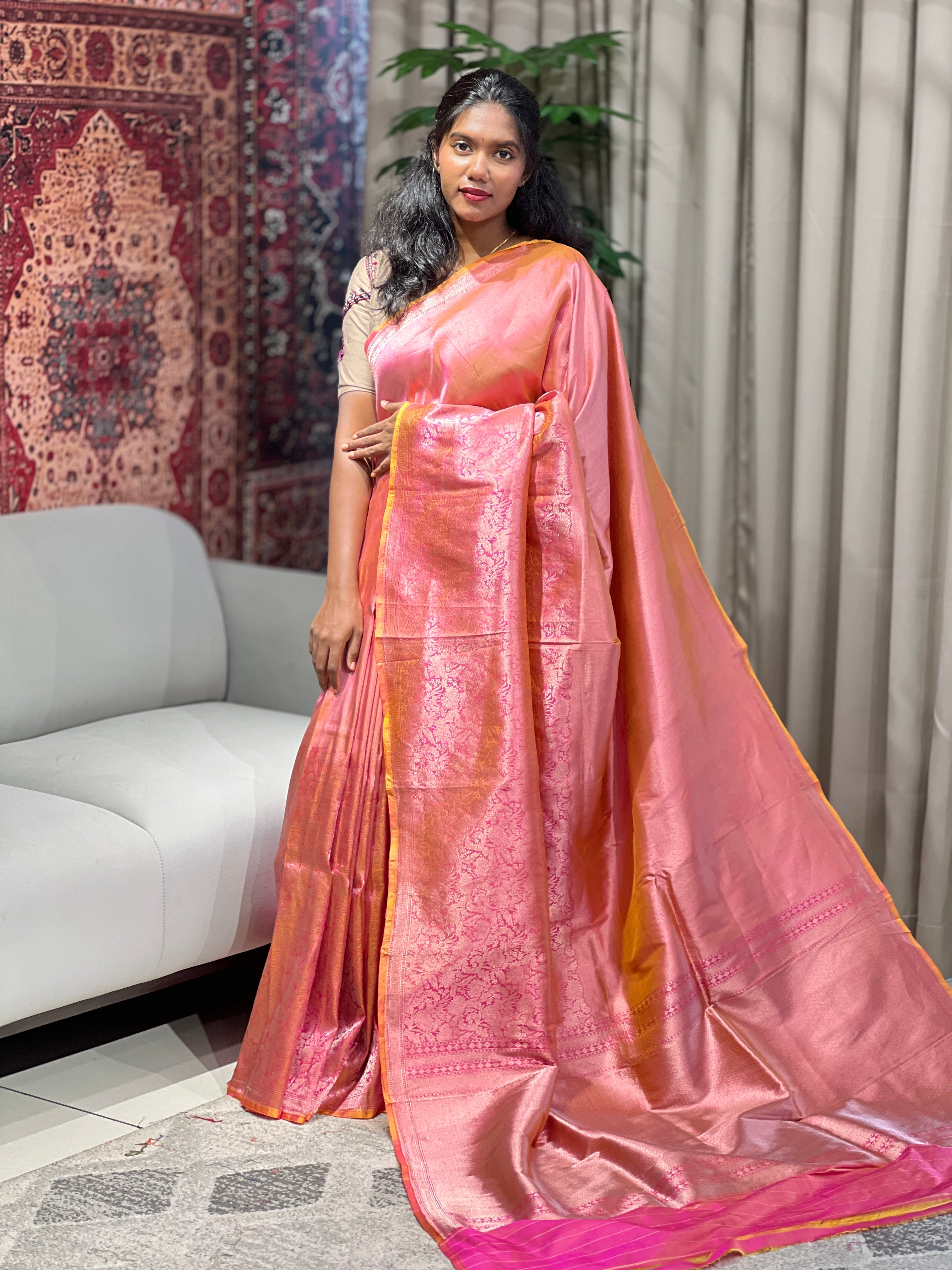 Zari Woven Pure Banarasi Saree | YNG613