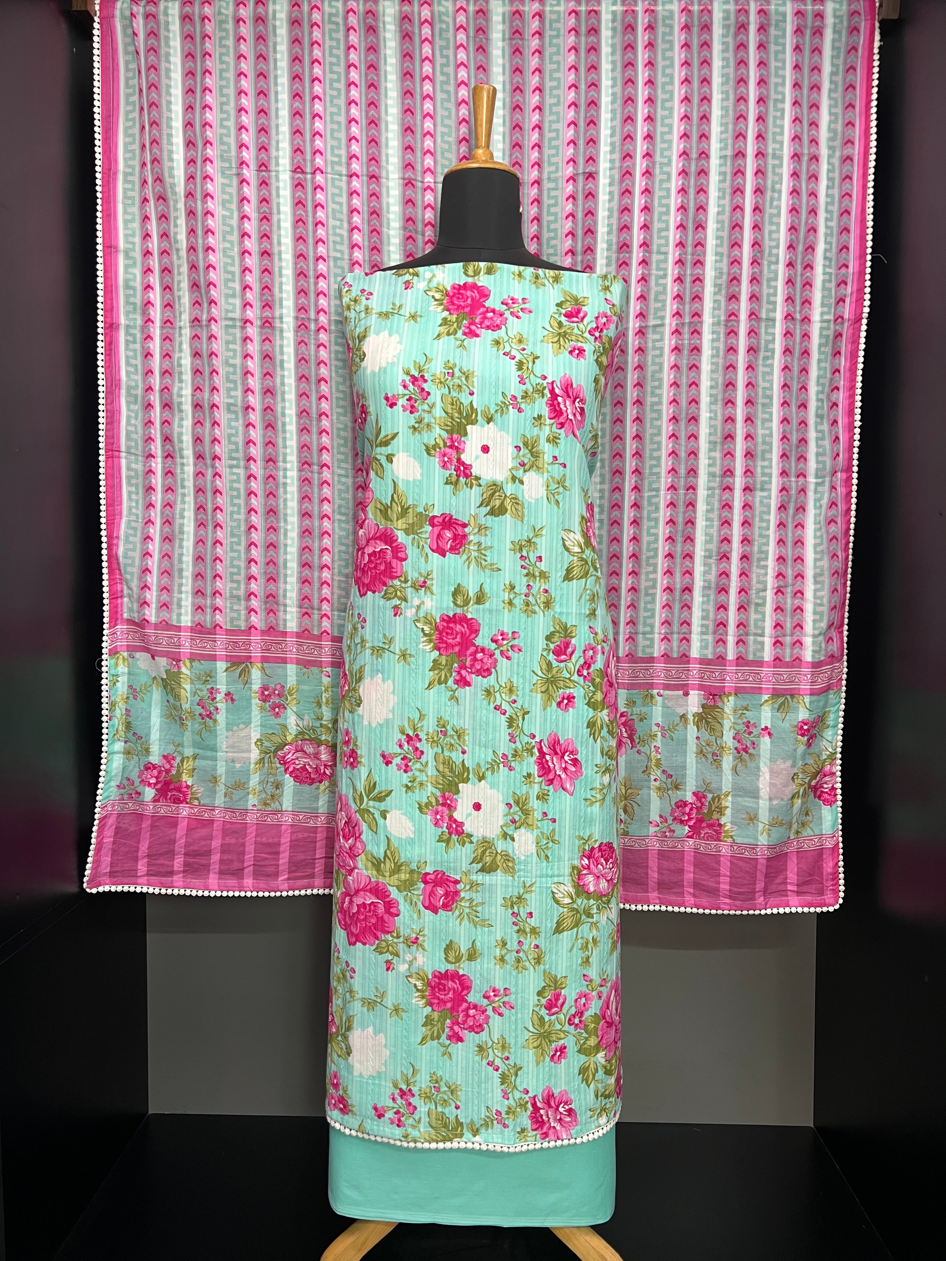 Floral Digital Printed Cotton Salwar Set | HE116