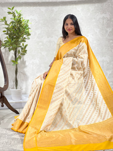 Tissue Weaved Banarasi Chanderi Saree | JRT122