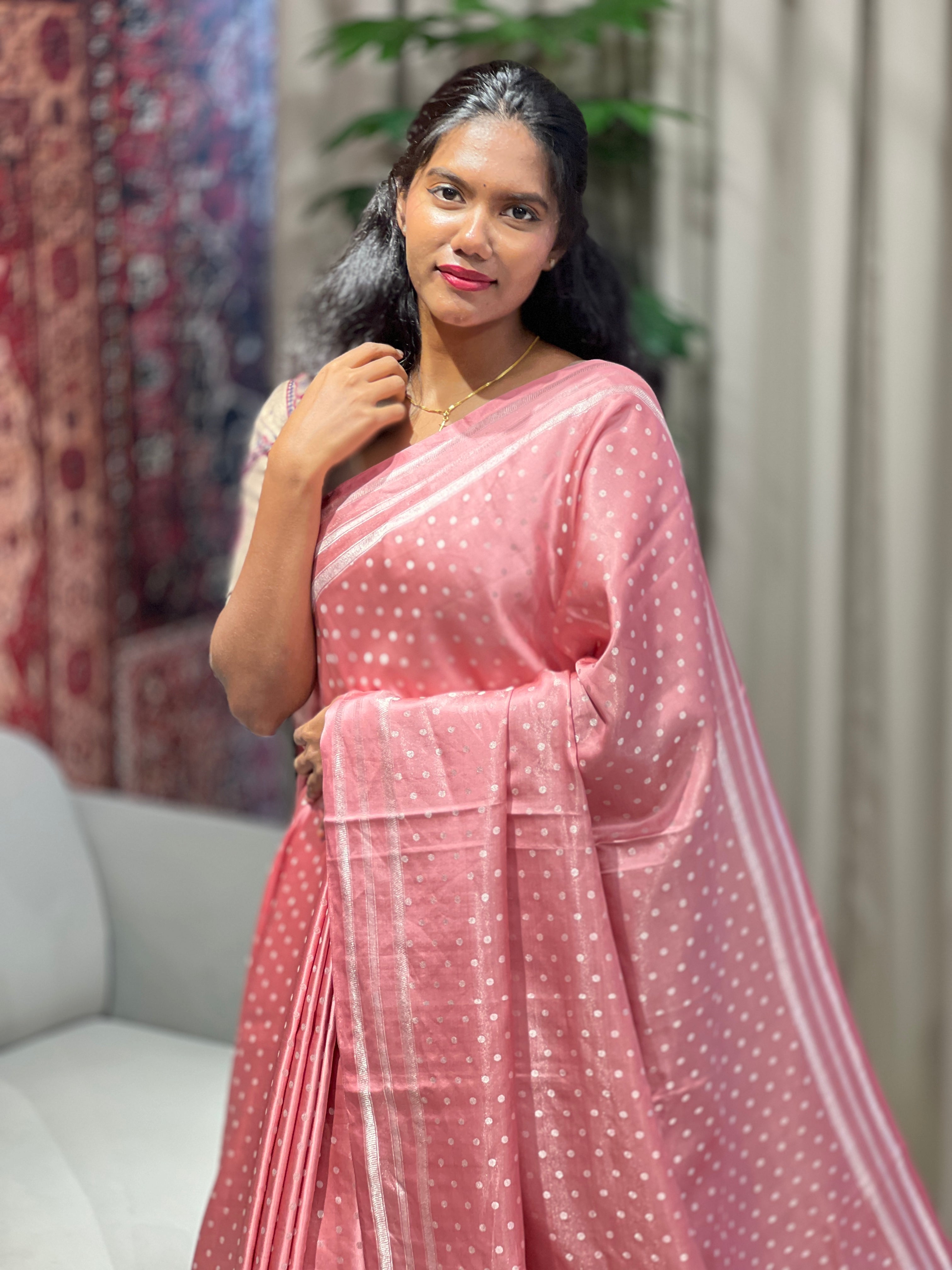 Zari Butta Weaved Pure Banarasi Saree | YNG611