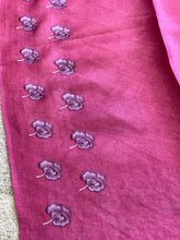 Geometric & Floral Embroidery Detailed Tussar Saree | MNH505