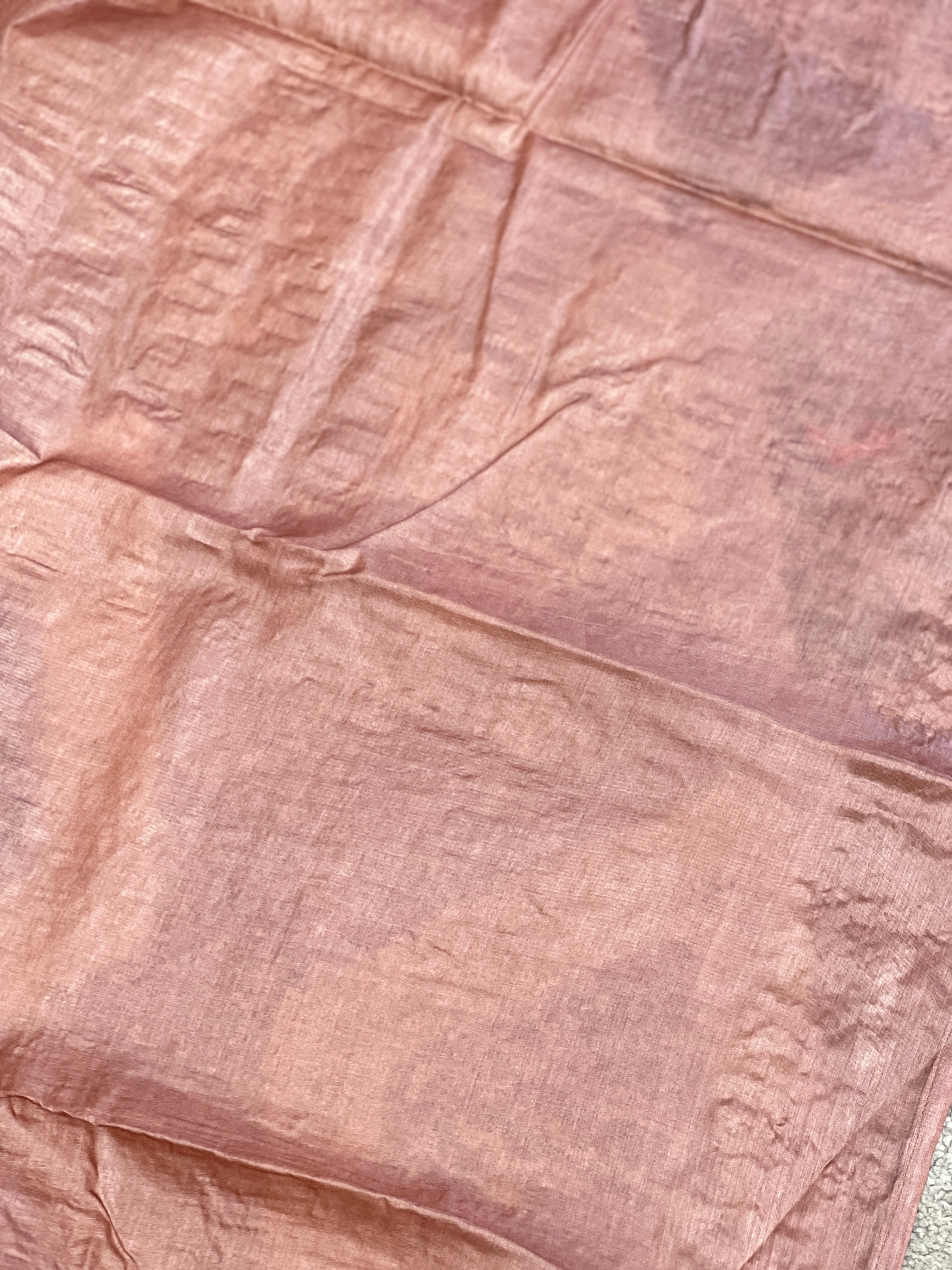 Schiffli Patterned Tussar Saree | YNG629