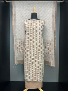 Ikat Inspired Print Detailed Cotton Salwar Set | HE102