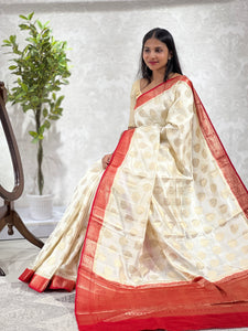 Hand Woven Banarasi Pure Silk Saree | JRT101