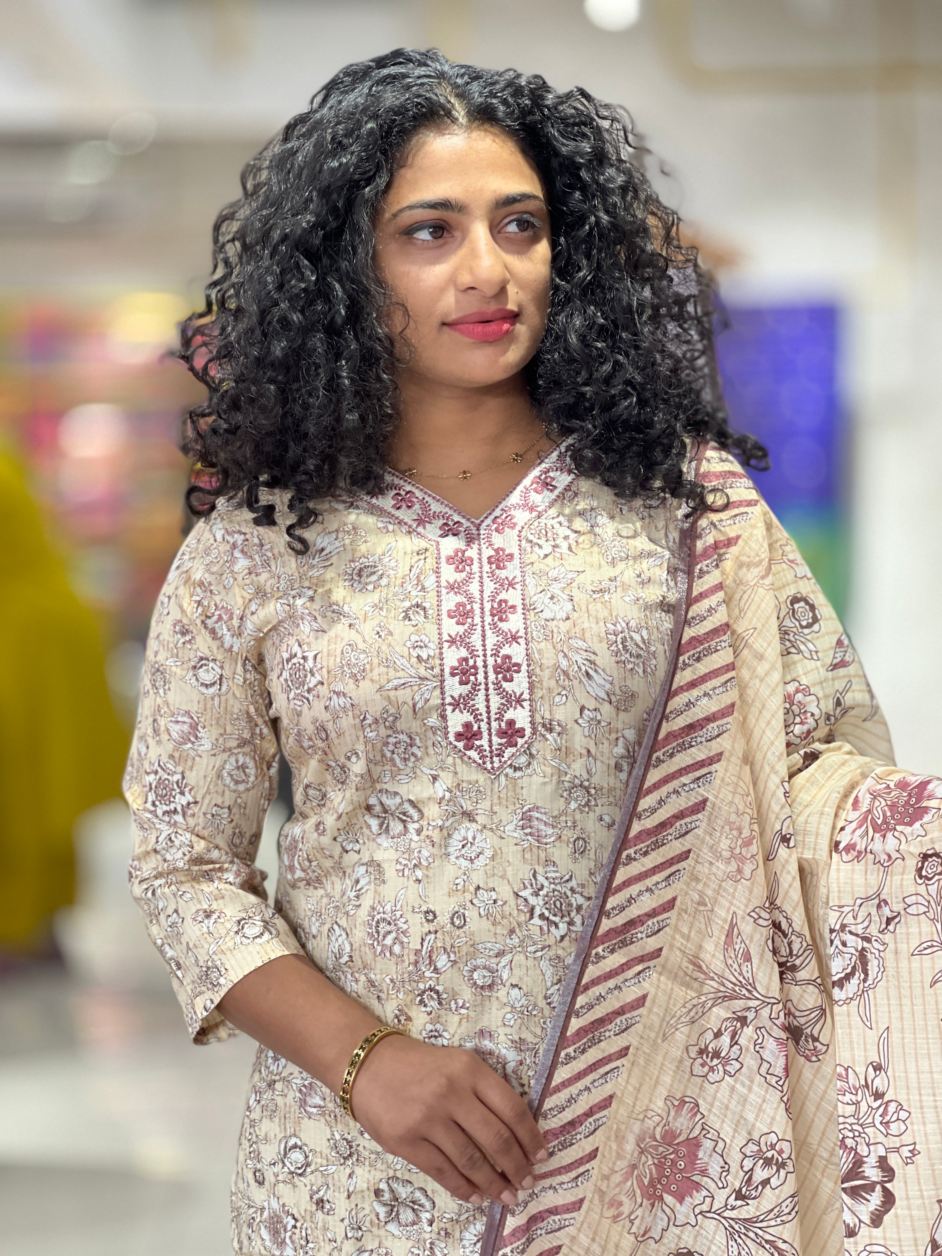 Floral Printed Rayon Kurta Set | PIR129